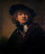 Rembrandt, Self portrait as a Young Man